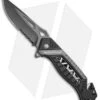Smith & Wesson Rescue Liner Lock Knife Black/Gray (3.5" Black Serr) SW608S