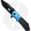 Smith & Wesson M&P Liner Lock Clip Point Knife Black/Blue (3.6" Black Serr)
