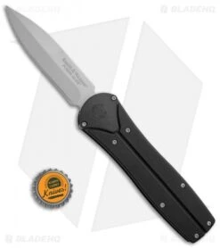 Smith & Wesson Power Glide Bayonet Manual OTF Knife (3.875" Bead Blast) SWPG -Elite Folds Smith Wesson Power Glide Bayo Manuel OTF BB SWPG BHQ 3165 jr bottlecap
