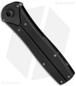 Smith & Wesson Power Glide Bayonet Manual OTF Knife (3.875" Bead Blast) SWPG -Elite Folds Smith Wesson Power Glide Bayo Manuel OTF BB SWPG BHQ 3165 jr side