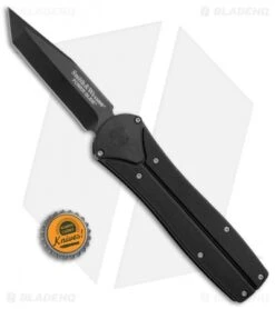 Smith & Wesson Power Glide Tanto Manual OTF Knife (3.875" Black) SWPGBT -Elite Folds Smith Wesson Power Glide Bayo Manuel OTF Black SWPGBT BHQ 3812 jr bottlecap