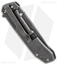 Smith & Wesson Liner Lock Knife Tan G-10 (3.5" Black Stonewash) SW609 -Elite Folds Smith Wesson tan G10 black sw SW609 BHQ 67515 er side