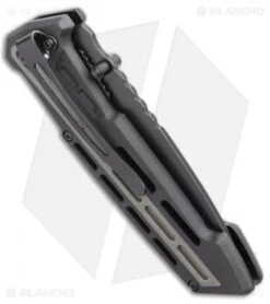 Smith And Wesson AR Overmold Liner Lock Knife Black/Green Overmold (3.5" Black) -Elite Folds Smith and Wesson AR Overmold Liner Lock Knife Black Green Overmold Black BHQ 93653 kp side