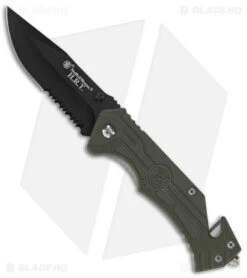 Smith & Wesson HRT Linerlock Knife OD Green Polymer (3.00" Black)