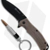 Smith & Wesson HRT Liner Lock Knife Spring Assist Brown Polymer (3" Black)