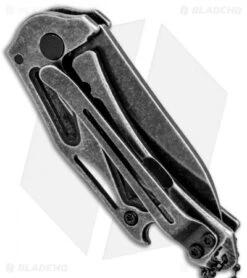 Smith & Wesson Keychain Bottle Opener Knife (2.1" Black SW) 1100064 -Elite Folds Smith and Wesson Keychain Bottle Opener Black SW 1100064 BHQ 93655 jr side