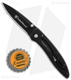 Smith & Wesson Little Pal Frame Lock Knife (2.3" Black) CKLPB -Elite Folds Smith and Wesson Little Pal Frame Lock Knife 2in Black BHQ 16031 td size