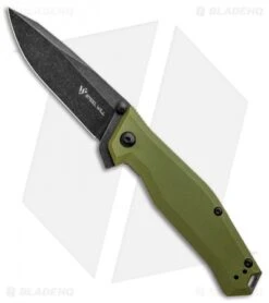 Steel Will Apostate 1157 Frame Lock Knife OD Green G-10/Ti (3.75" Black SW)