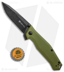 Steel Will Apostate 1157 Frame Lock Knife OD Green G-10/Ti (3.75" Black SW) -Elite Folds Steel Will Apostate 1157 FL OD Green G 10 Ti Black SW BHQ 101034 jr bottlecap