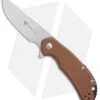 Steel Will Knives Cutjack Mini Flipper Knife Brown FRN (3" Satin) C22M-1TN