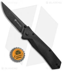 Steel Will Daitengu Liner Lock Knife Black G-10 (3.25" Black Stonewash) F11-09 -Elite Folds Steel Will Daitengu LL Black G 10 Black SW F11 09 BHQ 99178 jr bottlecap
