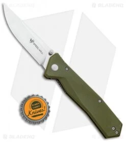 Steel Will Daitengu Liner Lock Knife OD Green G-10 (3.25" Satin) F11-02 -Elite Folds Steel Will Daitengu LL OD Green G 10 Satin F11 02 BHQ 99177 jr bottlecap