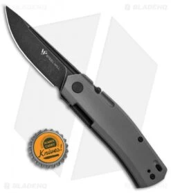 Steel Will Fjord Liner Lock Knife Gray G-10 (3.5" Black Stonewash) F7128 -Elite Folds Steel Will Fjord F71 LL Grey BHQ 137039 td size