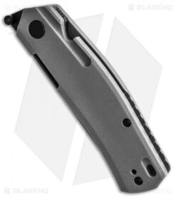 Steel Will Fjord Liner Lock Knife Gray G-10 (3.5" Black Stonewash) F7128 -Elite Folds Steel Will Fjord F71 LL Grey BHQ 137039 td spine