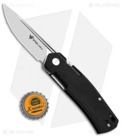 Steel Will Fjord Liner Lock Knife Black G-10 (3.5" Satin) F7101 -Elite Folds Steel Will Fjord f71 LL Black BHQ 137037 td size 2 jr