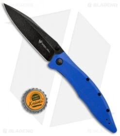 Steel Will Gienah Liner Lock Knife Blue G-10 (3.9" Black Stonewash) F53-23 -Elite Folds Steel Will Gienah LL Blue G 10 Black SW F53 23 BHQ 102950 jr bottlecap