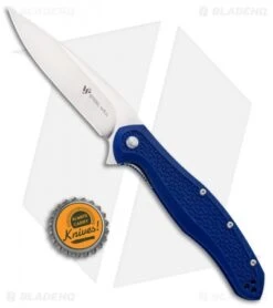 Steel Will Intrigue Liner Lock Knife Blue FRN (3.75" Satin) F45-17 -Elite Folds Steel Will Intrigue LL Blue FRN Red Satin F45 17 BHQ 99175 jr bottlecap
