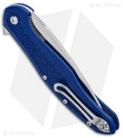Steel Will Intrigue Liner Lock Knife Blue FRN (3.75" Satin) F45-17 -Elite Folds Steel Will Intrigue LL Blue FRN Red Satin F45 17 BHQ 99175 jr side
