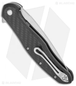Steel Will Intrigue Liner Lock Knife Carbon Fiber (3.75" Satin M390) F45-71 -Elite Folds Steel Will Intrigue LL CF Satin F45 71 BHQ 105288 jr side