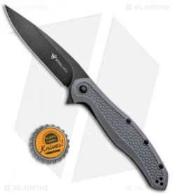 Steel Will Intrigue Liner Lock Knife Gray FRN (3.75" Black SW) F45-15 -Elite Folds Steel Will Intrigue LL Gray FRN Black SW F45 15 BHQ 93592 jr bottlecap