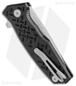 Steel Will Knives Chatbot Liner Lock Flipper Knife Black G10 (3.25" Satin) -Elite Folds Steel Will Knives Chatbot LL OD Black G 10 Satin F14 01 BHQ 100343 jr side