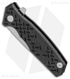 Steel Will Knives Chatbot Liner Lock Flipper Knife Black G10 (3.25" Satin) -Elite Folds Steel Will Knives Chatbot LL OD Black G 10 Satin F14 01 BHQ 100343 jr spine