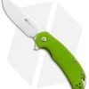 Steel Will Knives Cutjack Flipper Knife Green G-10 (3.5" Satin) C22-2GR