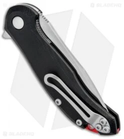 Steel Will Lanner Liner Lock Knife Black G-10 (3.25" Stonewash) F35M-01 -Elite Folds Steel Will Knives Lanner LL Black G 10 F35M 01 BHQ 94275 jr side