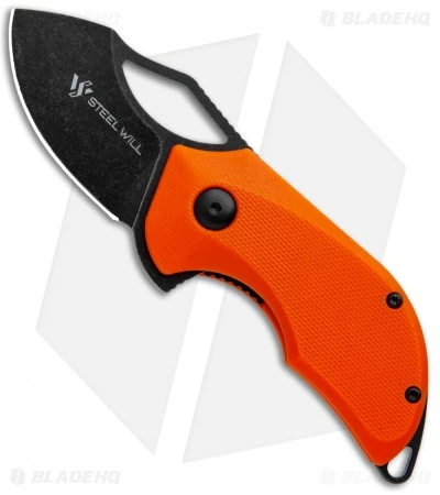 Steel Will Kobold Liner Lock Knife Orange G-10 (1.75" Black Stonewash) F66-22 1 Steel Will Kobold Liner Lock Knife Orange G-10 (1.75" Black Stonewash) F66-22