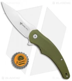 Steel Will Mini Arcturus Liner Lock Knife OD Green G-10 (3.25" Satin) F55M-02 -Elite Folds Steel Will Mini Arcturus LL OD Green G 10 Satin F55M 02 BHQ 97007 jr bottlecap