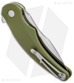 Steel Will Mini Arcturus Liner Lock Knife OD Green G-10 (3.25" Satin) F55M-02 -Elite Folds Steel Will Mini Arcturus LL OD Green G 10 Satin F55M 02 BHQ 97007 jr side