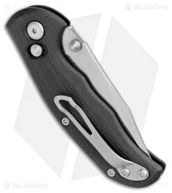 Steel Will Mini Tasso Ant-Lock Knife Black G-10/Blue (3" Satin) F12M-02 -Elite Folds Steel Will Mini Tasso Ant Lock Black G 10 Blue Satin F12M 02 BHQ 100315 jr side