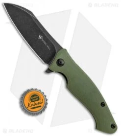 Steel Will Nutcracker Liner Lock Knife OD Green G-10 (3.5" Black SW) F24-33 -Elite Folds Steel Will Nutcrakcer LL OD Green G 10 Black SW F24 33 BHQ 118742 jr bottlecap