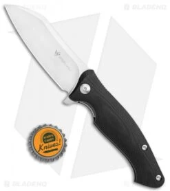 Steel Will Nutcracker Liner Lock Knife Black G-10 (3.5" Satin) F24-10 -Elite Folds Steel Will Nutcrakcer LL black G 10 Satin F24 10 BHQ 118743 jr bottlecap