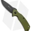 Steel Will Plague Doctor Liner Lock Knife OD Green G-10 (3.4" Black SW) F16M-33