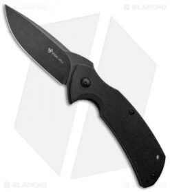 Steel Will Plague Doctor Liner Lock Knife Black G-10 (3.9" Black SW) F16-03