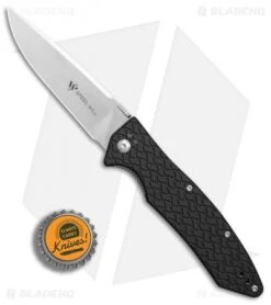 Steel Will Resident Liner Lock Knife Black Al (3.5" Satin) F15-51 -Elite Folds Steel Will Resident F15 51 BHQ 77679 er bottlecap