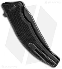 Steel Will Sargas Liner Lock Knife Black G-10 (3.25" Black Stonewash) F60-08 -Elite Folds Steel Will Sargas LL Black G 10 Black SW F60 08 BHQ 104182 jr side