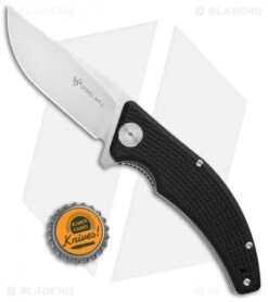 Steel Will Sargas Liner Lock Knife Black G-10 (3.25" Satin) F60-10 -Elite Folds Steel Will Sargas LL Black G 10 Satin F60 10 BHQ 104184 jr bottlecap