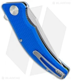 Steel Will Sargas Liner Lock Knife Blue G-10 (3.25" Satin) F60-11 -Elite Folds Steel Will Sargas LL Blue G 10 Satin F60 11 BHQ 104185 jr side
