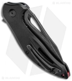 Steel Will Screamer Liner Lock Knife Black G10 (3.2" Black Stonewash) F73-08 -Elite Folds Steel Will Screamer LL Black G 10 Black SW F73 08 BHQ 108433 jr side