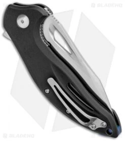 Steel Will Screamer Liner Lock Knife Black G10 (3.2" Satin) F73-10 -Elite Folds Steel Will Screamer LL Black G 10 Satin F73 10 BHQ 108434 jr side