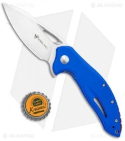 Steel Will Screamer Liner Lock Knife Blue G10 (3.2" Satin) F73-14 -Elite Folds Steel Will Screamer LL Blue G 10 Satin F73 14 BHQ 108431 jr bottlecap