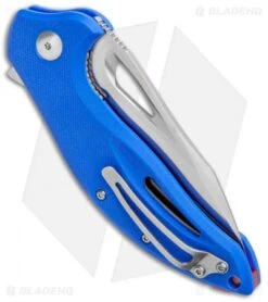 Steel Will Screamer Liner Lock Knife Blue G10 (3.2" Satin) F73-14 -Elite Folds Steel Will Screamer LL Blue G 10 Satin F73 14 BHQ 108431 jr side