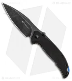 Steel Will Scylla Liner Lock Knife Black G-10 (3.4" Black Stonewash) SWF79-07