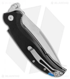 Steel Will Scylla Liner Lock Knife Black G-10 (3.4" Stonewash) SWF79-10 -Elite Folds Steel Will Scylla Liner Lock Knife Black G 10 3.4in SW Scylla SWF79 10 BHQ 113572 LS Side 1