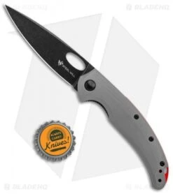 Steel Will Sedge F19M-20 Liner Lock Knife Gray G-10 (3.4" Black SW) -Elite Folds Steel Will Sedge F19M 10 LL Gray G 10 Black SW BHQ 114123 jr bottlecap