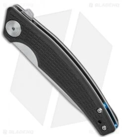 Steel Will Shaula Liner Lock Knife Black G-10 (3.3" Satin) F61-10 -Elite Folds Steel Will Shaula LL Black G 10 Satin F61 10 BHQ 101029 jr spine