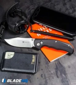 Steel Will Tasso Ant-Lock Knife Black G-10 (3.5" Satin) F12-01 -Elite Folds Steel Will Tasso Ant Lock Knife Black G 10 Black F12 01 BHQ 99114 kp steel pocket dump web