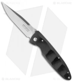 Mcusta Basic MC-12 Liner Lock Knife Black Micarta (3.25" Satin)